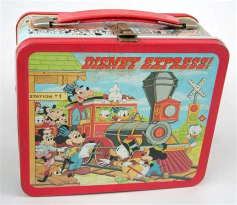 1991 disney metal lunch box|Disney express lunch box.